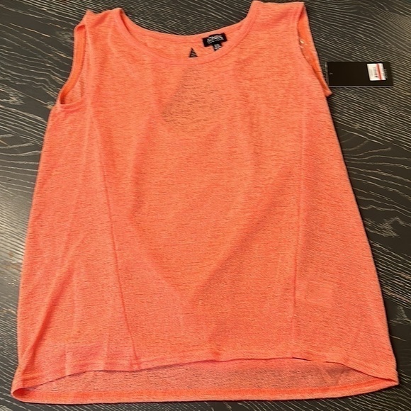 Jones New York Top - Shell Orange - Open Back Design size x-small NWT - Picture 4 of 9